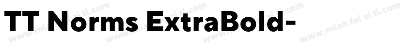 TT Norms ExtraBold字体转换